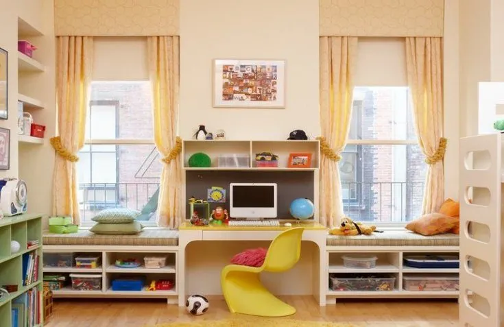 (+87 фото) Дизайн детской комнаты для двух девочек