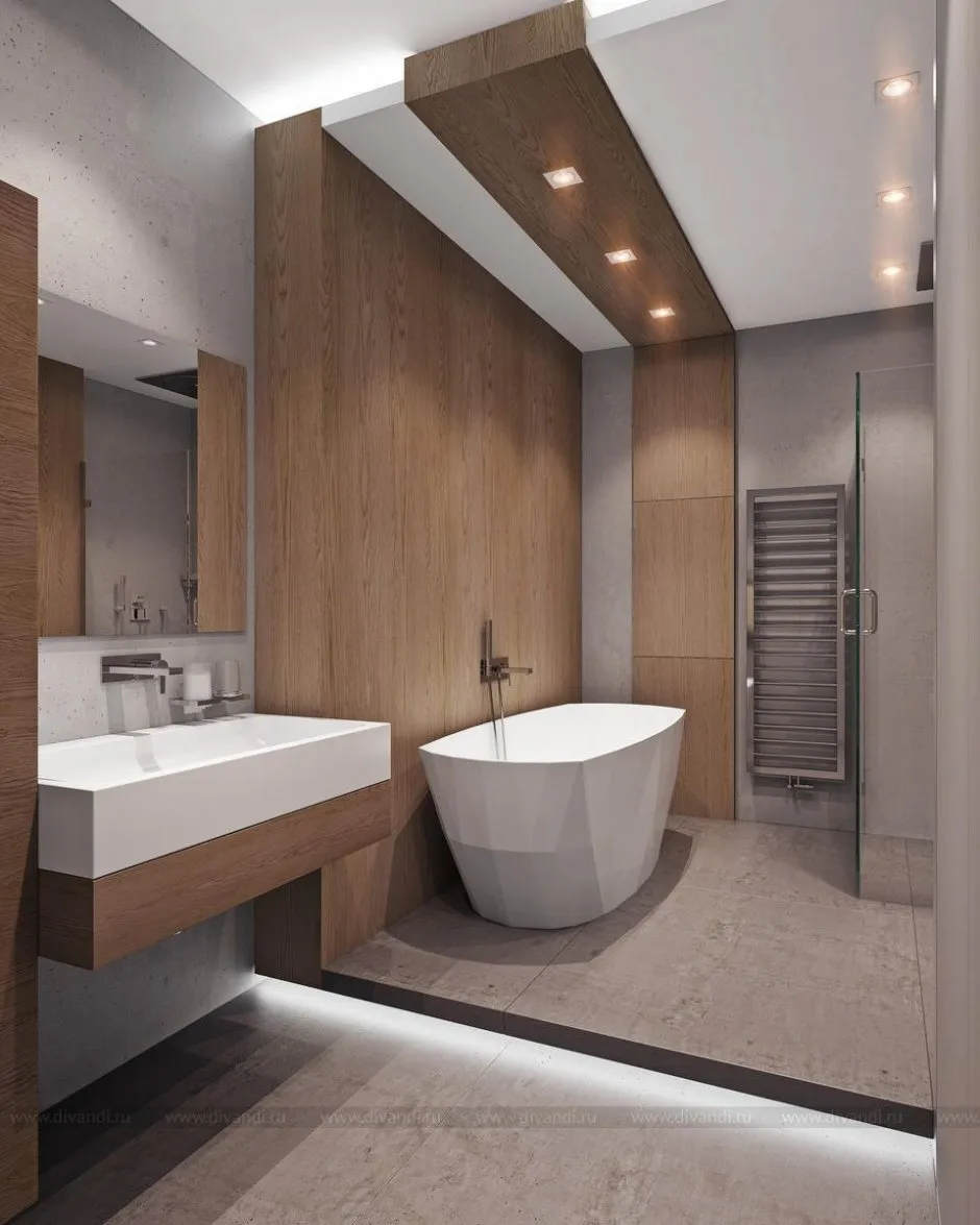 Интерьер ванной комнаты в стиле Минимализм