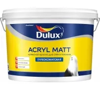 Краска DULUX ACRYL MATT (латексная; для внутренних работ; база BW; 9 л) 5228355