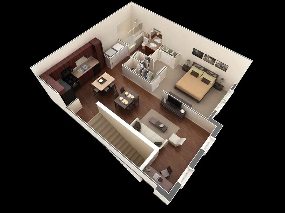План квартиры от Springs Apartments