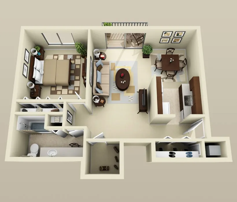 План-схема квартиры от Paragon Apartments